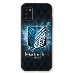 Coque pour Samsung Galaxy A31 Manga Attaque Titans Noir