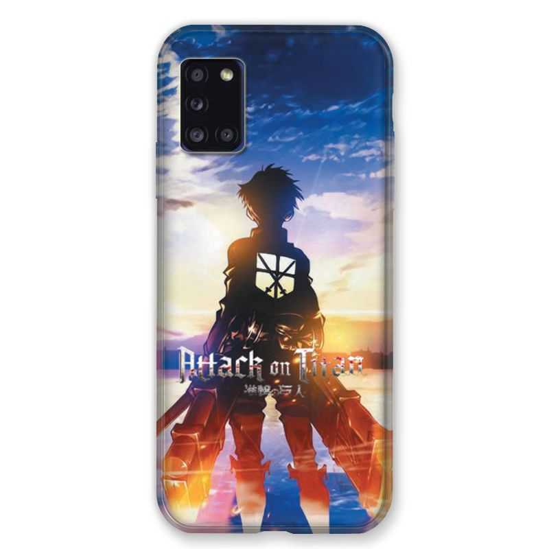 Coque pour Samsung Galaxy A31 Manga Attaque Titans Soleil