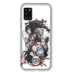 Coque pour Samsung Galaxy A31 Manga Demon Slayer Blanc
