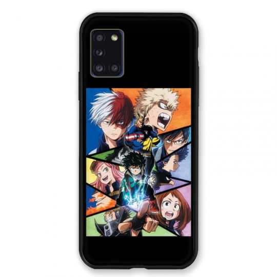 Coque pour Samsung Galaxy A31 Manga My Hero Academia Noir