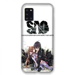 Coque pour Samsung Galaxy A31 Manga SAO sword Art Online Blanc