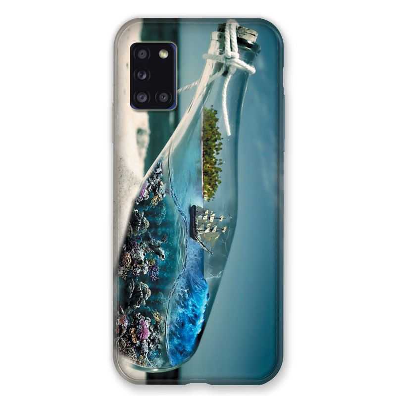 Coque pour Samsung Galaxy A31 Mer Bouteille