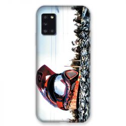 Coque pour Samsung Galaxy A31 Moto Casque Cross