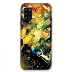 Coque pour Samsung Galaxy A31 Papillon Jaune