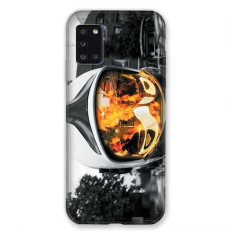 Coque pour Samsung Galaxy A31 Pompier Casque Feu