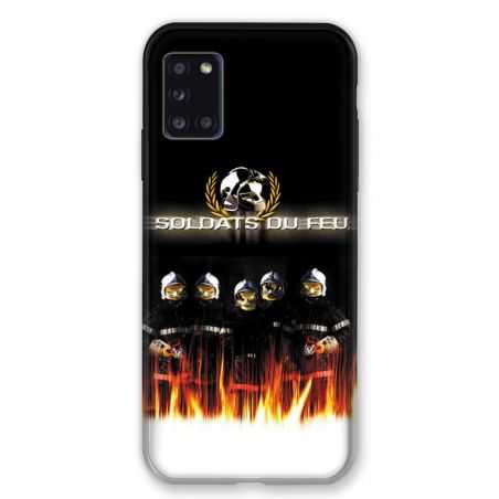 Coque pour Samsung Galaxy A31 Pompier Soldat