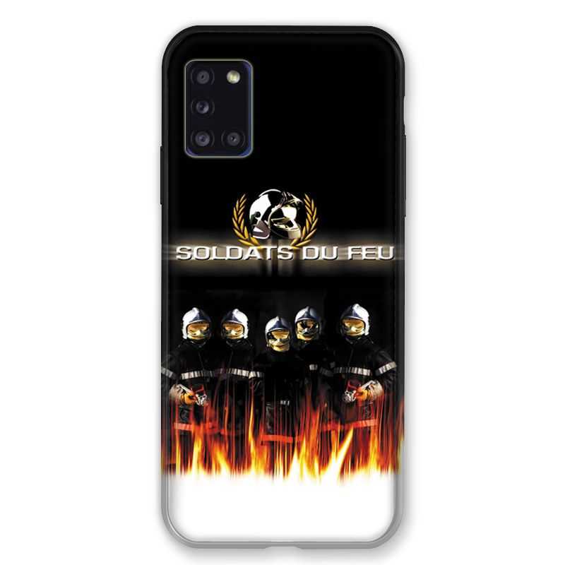 Coque pour Samsung Galaxy A31 Pompier Soldat