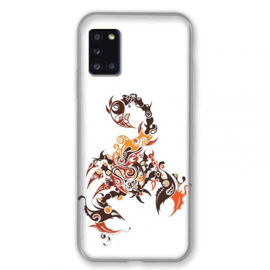 Coque pour Samsung Galaxy A31 Scorpion Blanc
