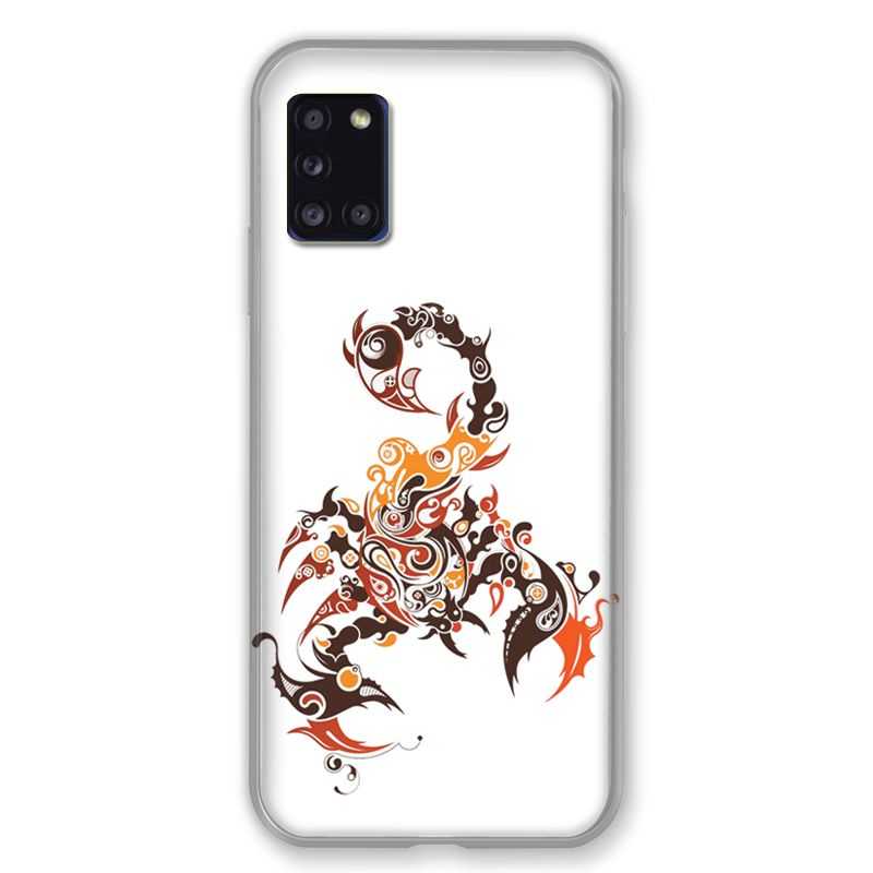 Coque pour Samsung Galaxy A31 Scorpion Blanc