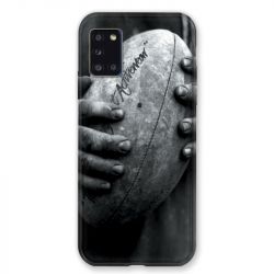 Coque pour Samsung Galaxy A31 Rugby Ballon Vintage