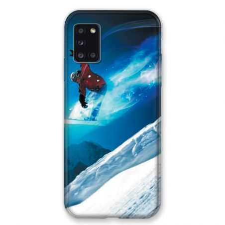 Coque pour Samsung Galaxy A31 Snowboard Saut