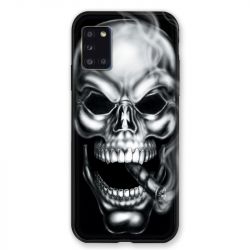Coque pour Samsung Galaxy A31 Tete de Mort Fume