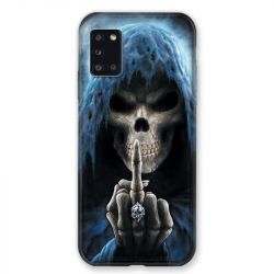 Coque pour Samsung Galaxy A31 Tete de Mort Doigt