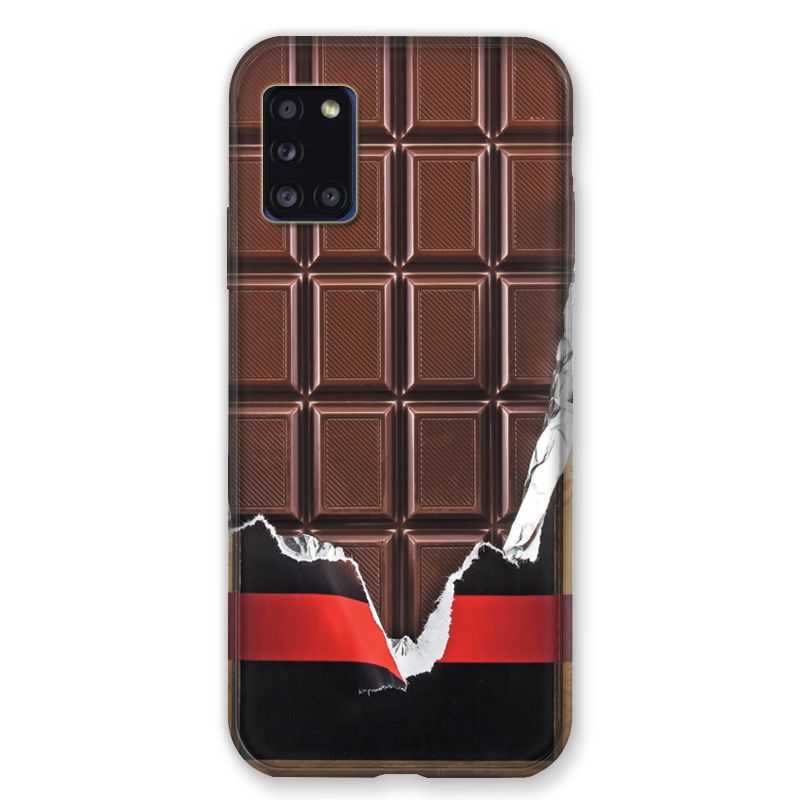 Coque pour Samsung Galaxy A31 Trompe Oeil Chocolat