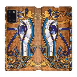 Housse cuir portefeuille pour Samsung Galaxy A31 Egypte Papyrus
