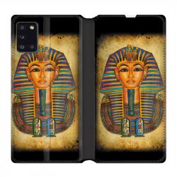 Housse cuir portefeuille pour Samsung Galaxy A31 Egypte Pharaon