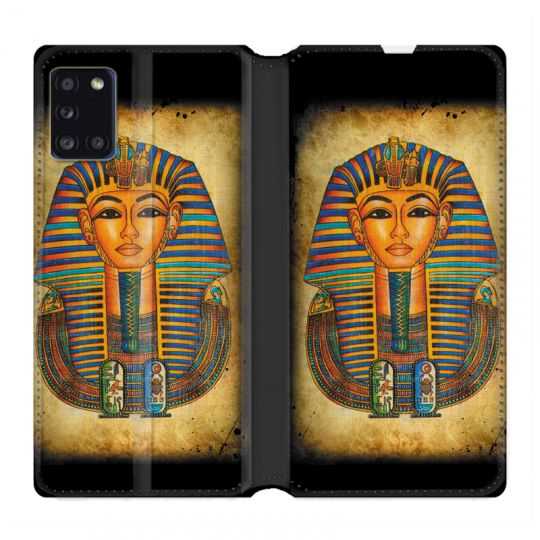 Housse cuir portefeuille pour Samsung Galaxy A31 Egypte Pharaon