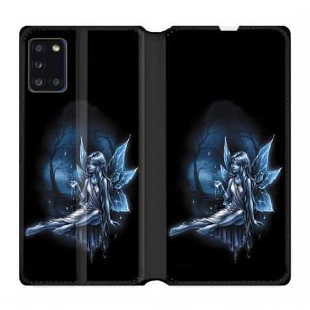 Housse cuir portefeuille pour Samsung Galaxy A31 Fee Bleu