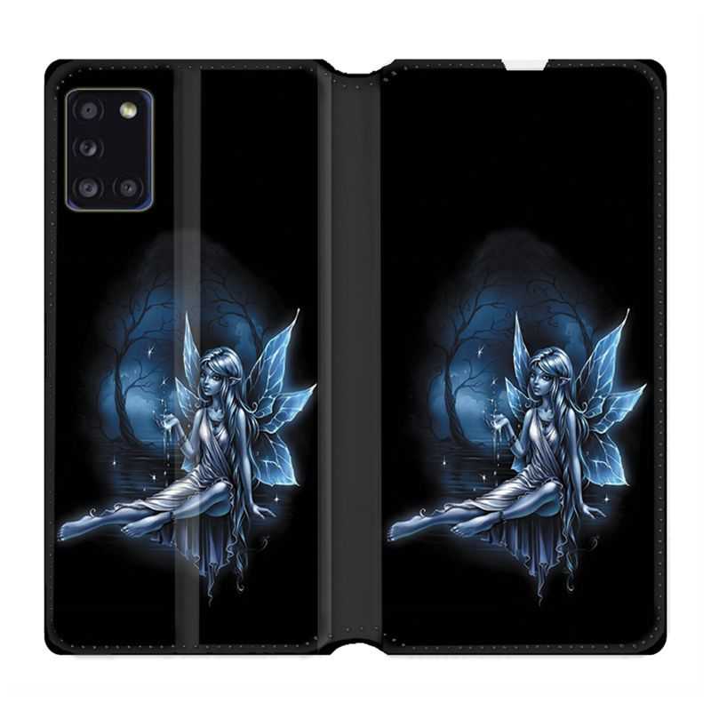 Housse cuir portefeuille pour Samsung Galaxy A31 Fee Bleu