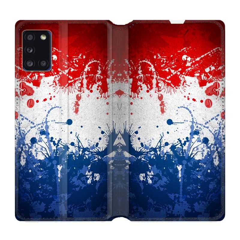 Housse cuir portefeuille pour Samsung Galaxy A31 France Eclaboussure