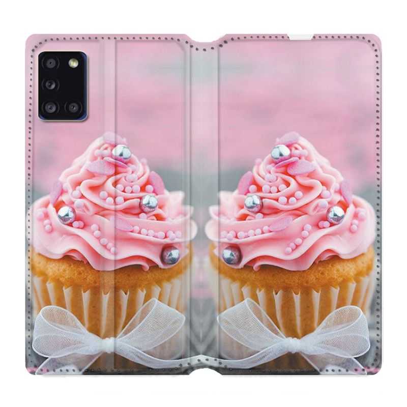Housse cuir portefeuille pour Samsung Galaxy A31 Cupcake