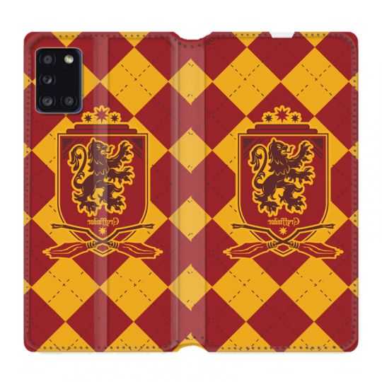 Housse cuir portefeuille pour Samsung Galaxy A31 WB License Harry Potter Griffindor