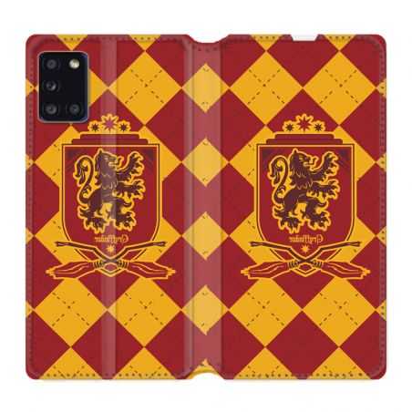Housse cuir portefeuille pour Samsung Galaxy A31 WB License Harry Potter Griffindor