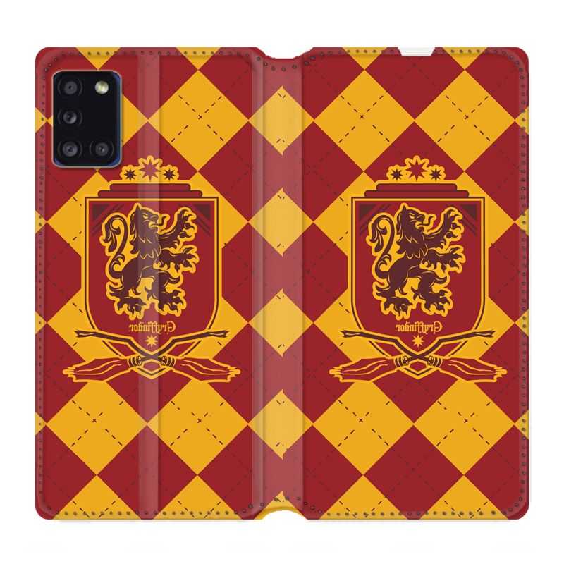 Housse cuir portefeuille pour Samsung Galaxy A31 WB License Harry Potter Griffindor