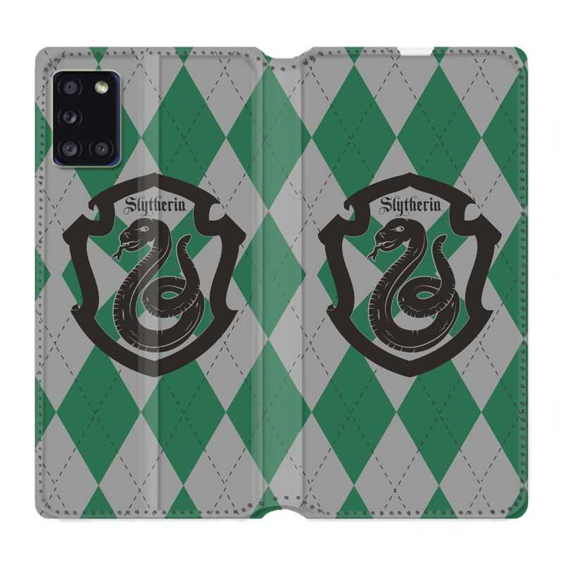Housse cuir portefeuille pour Samsung Galaxy A31 WB License Harry Potter Slytherin