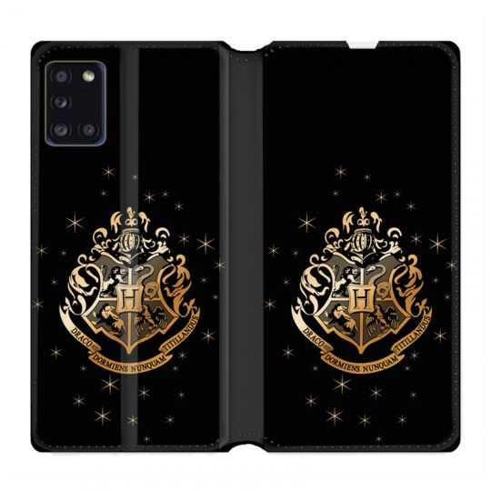 Housse cuir portefeuille pour Samsung Galaxy A31 WB License Harry Potter Poudlard