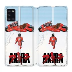Housse cuir portefeuille pour Samsung Galaxy A31 Manga Akira Affiche