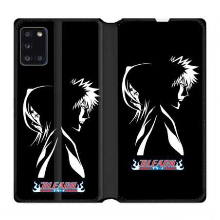 Housse cuir portefeuille pour Samsung Galaxy A31 Manga Bleach Duo