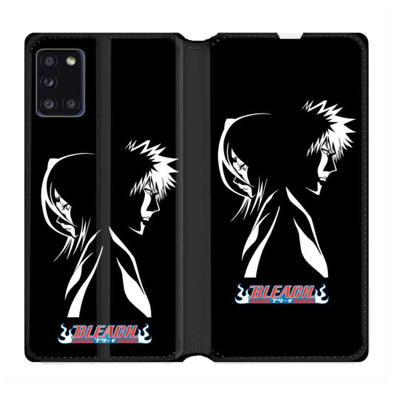 Housse cuir portefeuille pour Samsung Galaxy A31 Manga Bleach Duo