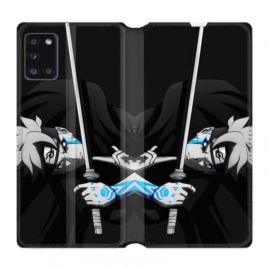 Housse cuir portefeuille pour Samsung Galaxy A31 Manga Boruto Epée