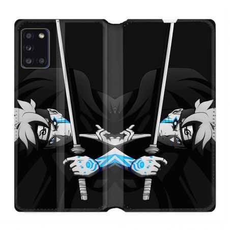 Housse cuir portefeuille pour Samsung Galaxy A31 Manga Boruto Epée