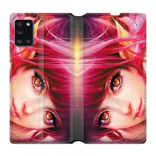 Housse cuir portefeuille pour Samsung Galaxy A31 Manga Elfe