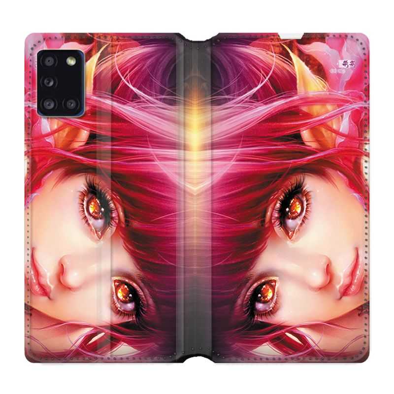 Housse cuir portefeuille pour Samsung Galaxy A31 Manga Elfe