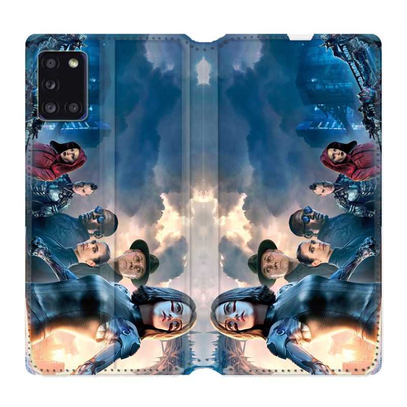 Housse cuir portefeuille pour Samsung Galaxy A31 Manga Gunm Affiche