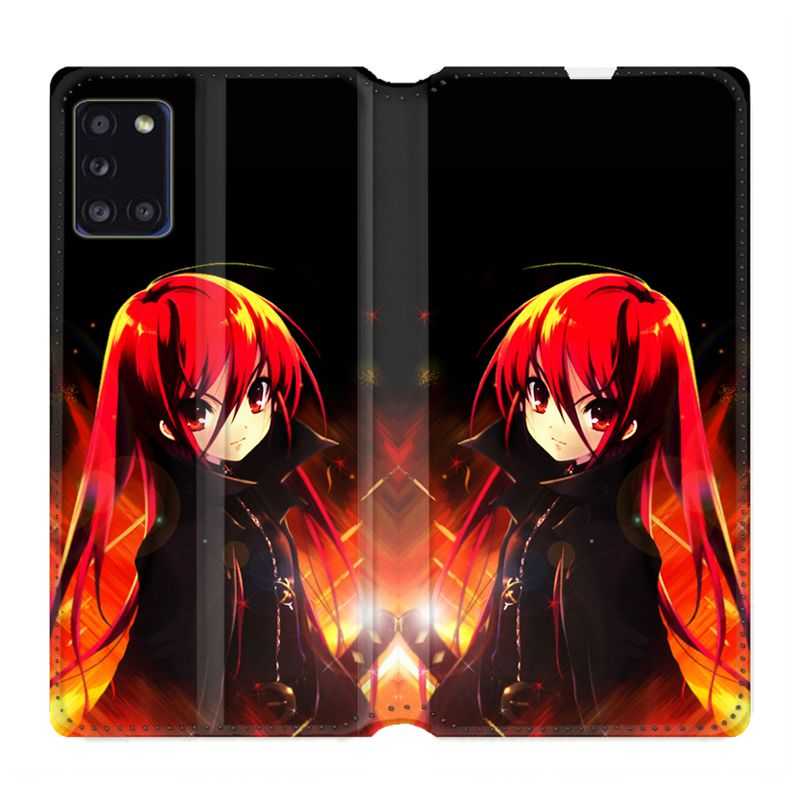 Housse cuir portefeuille pour Samsung Galaxy A31 Manga Shana
