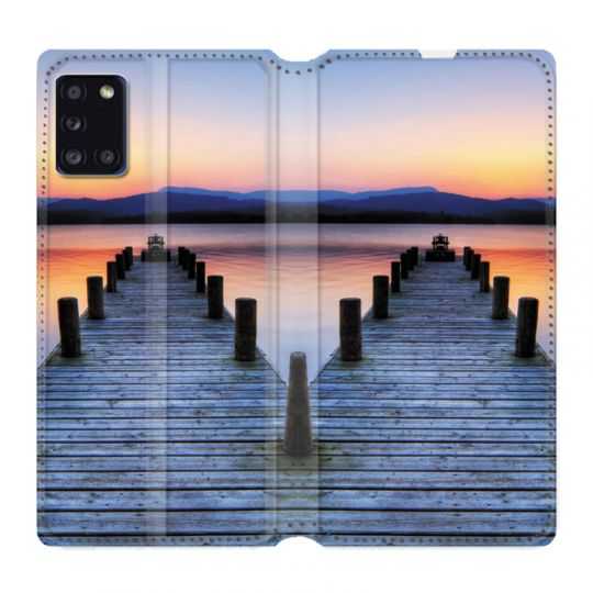 Housse cuir portefeuille pour Samsung Galaxy A31 Ponton
