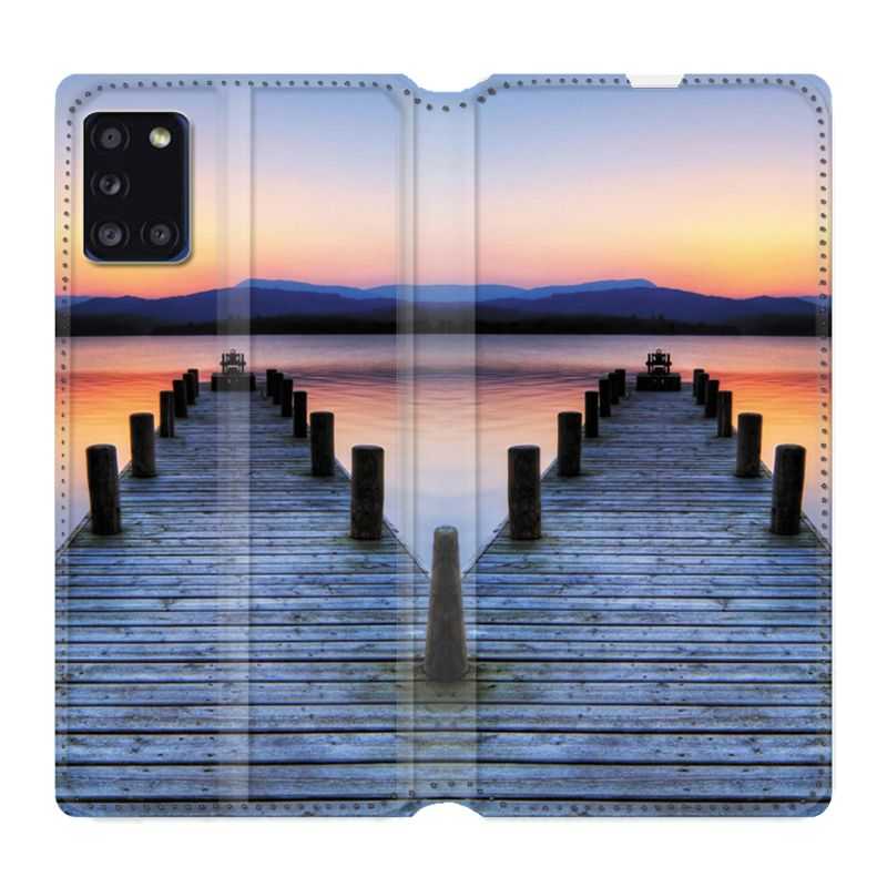 Housse cuir portefeuille pour Samsung Galaxy A31 Ponton