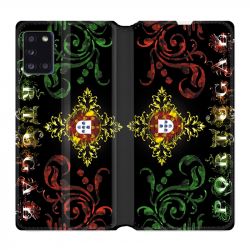 Housse cuir portefeuille pour Samsung Galaxy A31 Portugal Arabesque