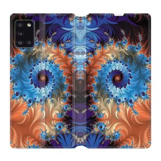 Housse cuir portefeuille pour Samsung Galaxy A31 Psychedelic Spirale