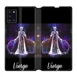 Housse cuir portefeuille pour Samsung Galaxy A31 Signe Zodiaque 2 Vierge