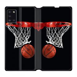 Housse cuir portefeuille pour Samsung Galaxy A31 Panier Basket