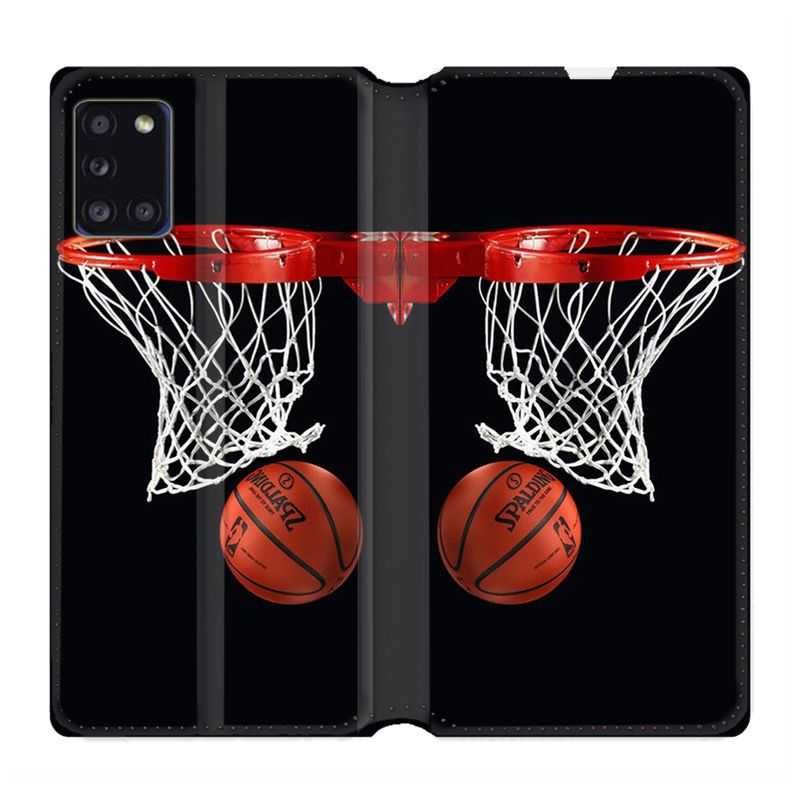Housse cuir portefeuille pour Samsung Galaxy A31 Panier Basket