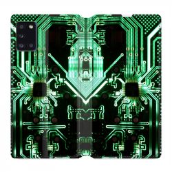 Housse cuir portefeuille pour Samsung Galaxy A31 Trompe Oeil Composant