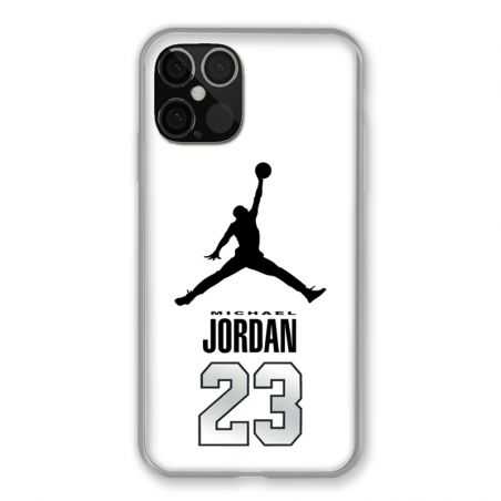 Coque Pour Iphone 12 / 12 Pro Jordan 23 Blanc