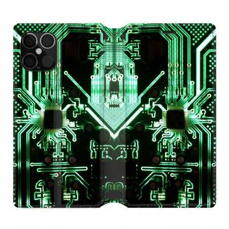 Housse Cuir Portefeuille Pour Iphone 12 / 12 Pro Trompe Oeil Composant