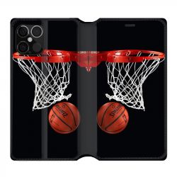 Housse Cuir Portefeuille Pour Iphone 12 / 12 Pro Panier Basket